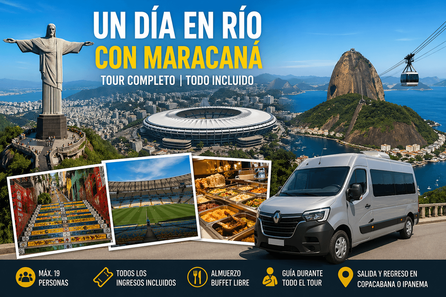 Un día en Río con Maracaná tour completo